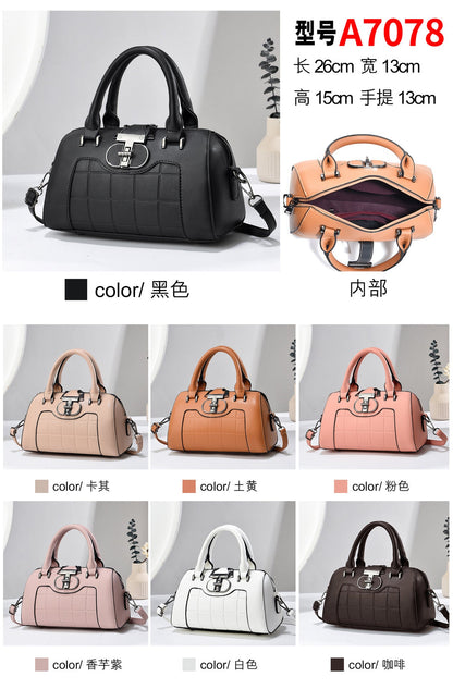 Attractive simple and versatile single shoulder crossbody handbag