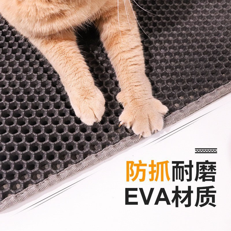 Anti slip cat litter mat pet cat litter box filter sand
