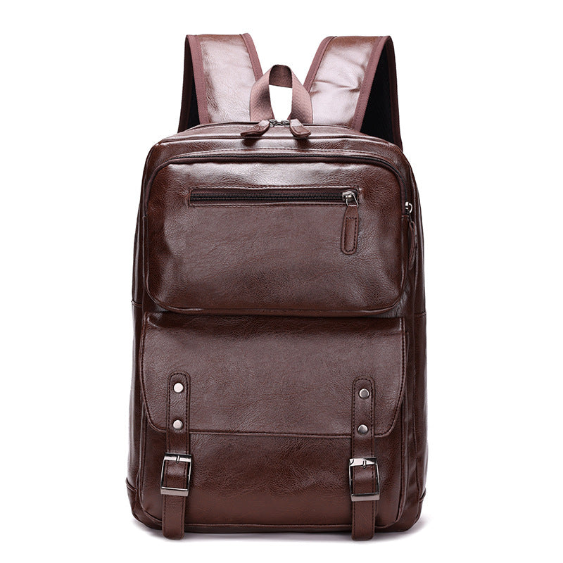 Wholesale trendy pu leather retro backpack