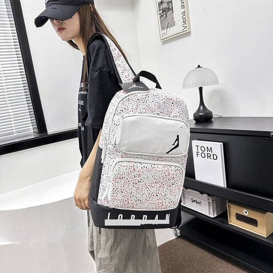 Trendy brand wholesale casual backpack with letter logo