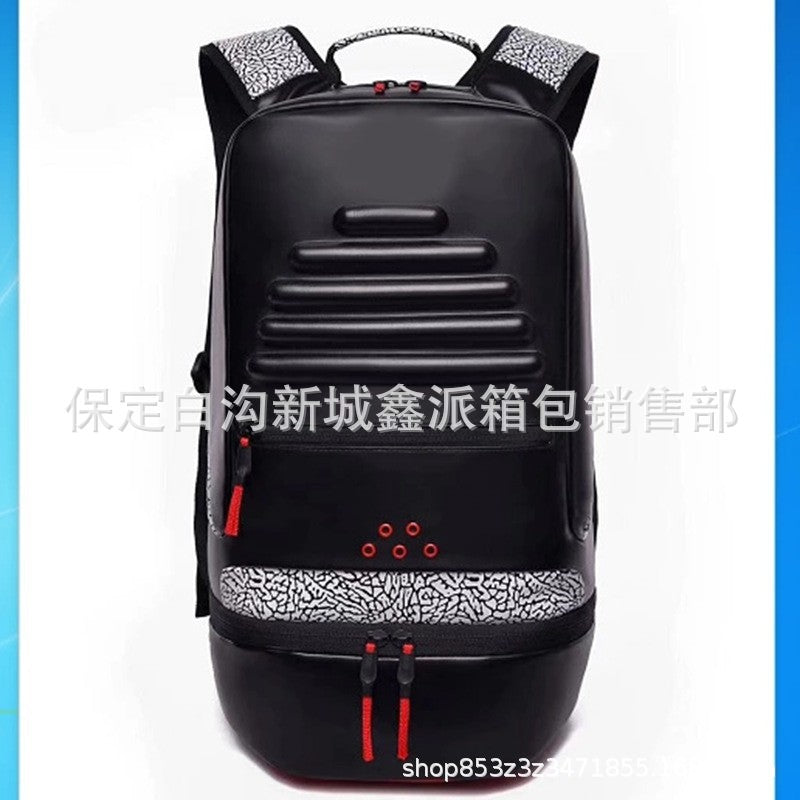 Trendy style high prismatic cross-border trend sports PU backpack