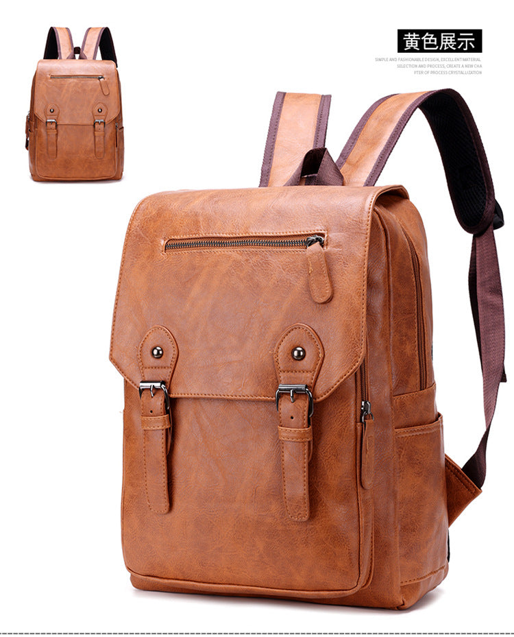 British retro business backpack outdoor student school bag