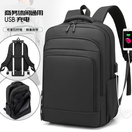 Cross-border computer men's USB charging backpack